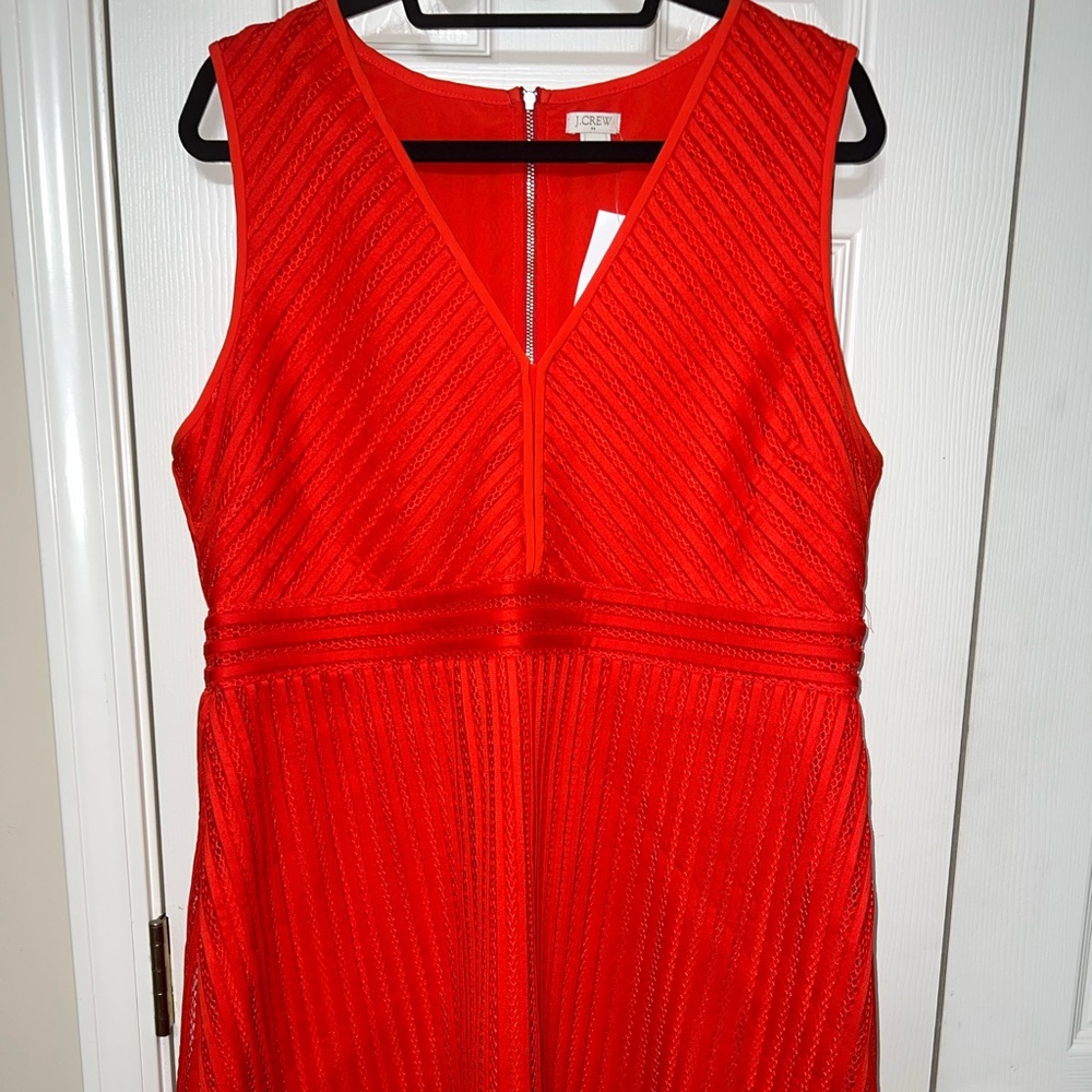 Beautiful coral/orange knee length dress